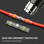 10 ~ 500pcs Solder Seal  Wire Connectors Kit Heat Shrink Butt Crimp Terminals Waterproof Electrical Cable Splice Connector