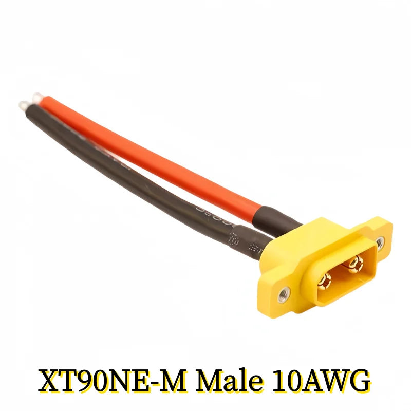 XT90 Male/Female Connection Cable, XT90NE-M Fixed Plug Aviation Model Cable, Electric Lithium Battery Model Accessories