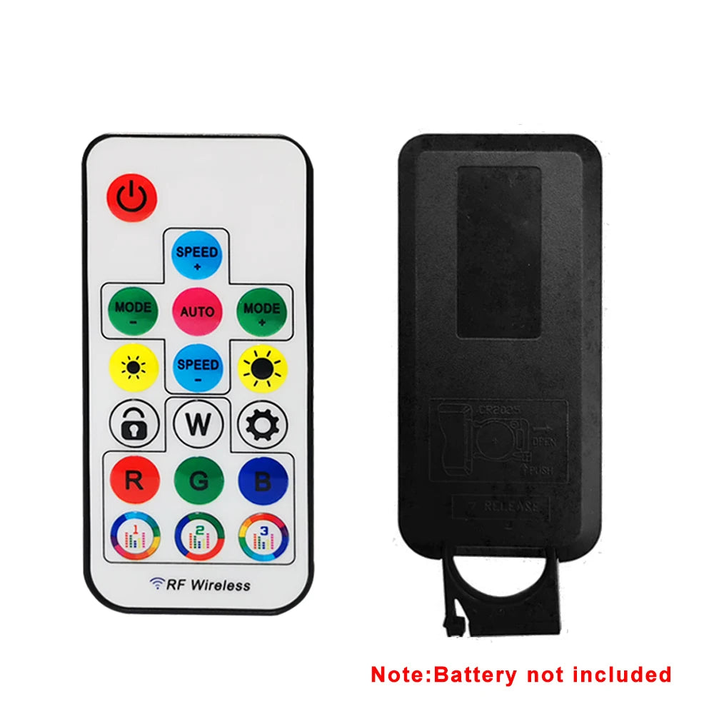 DC5V WS2812B DIY LED Ring 8 to 241 Pixels 5050 RGB Individually Addressable WS2812 Round Modules With 17Keys Music RF Controller