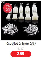 1set 2.8mm 2/3/4/6/9 pin Automotive Quick connection Electrical wire connector Male Female cable terminal plug Kits Motorcycle