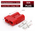1pcs 50A 600V Battery Power Connector High Current Forklift Electrical Wire Connector Quick Plug Car Battery Charging Connector