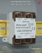 Single Phase AC Voltage Regulator With Heatsink by 0-10V 0-5V 4-20mA PWM Isolated Solid State Relay SSR Transformer 220V