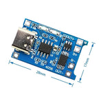 1-100PCS 5V 1A Micro/Type-c USB 18650 TP4056 Lithium Battery Charger Module Charging Board With Protection Dual Functions Li-ion