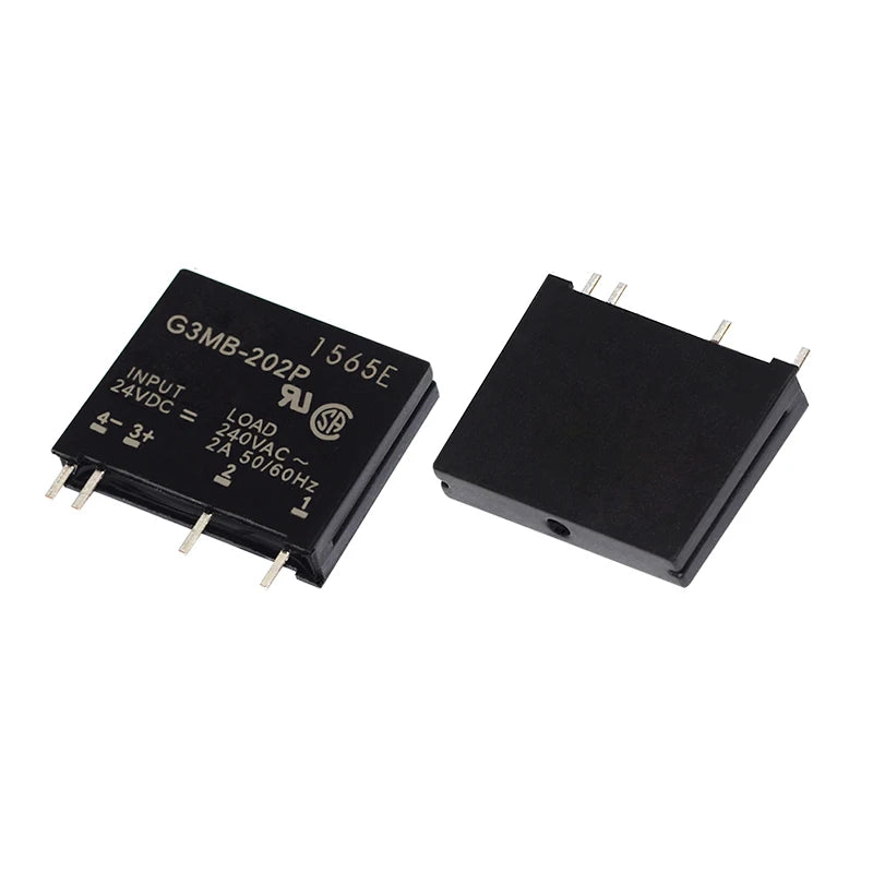 5V 12V 24V DC-AC Solid State Relay Module G3MB-202P G3MB 202P PCB SIP SSR AC 240V 2A Snubber Circuit Resistor Relay Switch