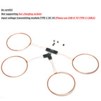 70MM Dual coil TYPE-C USB Wireless Power Supply Transmitter Inductor Receiver LED Light Lighting DIY Toys Model Robot Sand Table