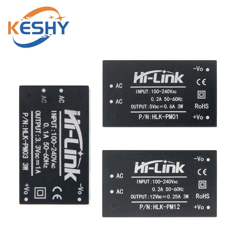 HLK-PM01 HLK-PM03 HLK-PM12 AC-DC 220V to 5V/3.3V/12V Mini Power Supply Module Intelligent Household Switch HLK-5M05