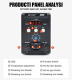JCD 750W Soldering Station 8586 LCD Digital Display SMD Rework Hot Air Gun Soldering Iron 220V 110V ESD Welding Repair Tools