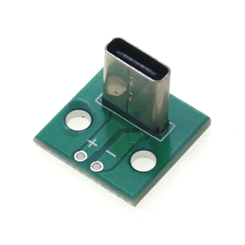 Cltgxdd 1pcs Vertical USB 3.1 Type C Female Socket 6pin 6P Connector 2.54mm DIP PCB Converter 5V Power Board Adapter