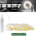 3MM 5MM 8MM COB LED Light Strip 5V 320LEDs PIR Motion Sensor Flexible Night Light USB/AAA Battery Powered Tape 3000K 4000K 6000K