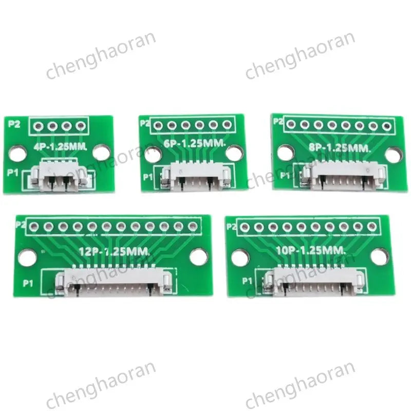 1/2/5/10pcs 1.25MM Pitch 4/6/8/10/12 FPC/FFC Adapter Connector 1.25 to 2.54 Circuit Board Horizontal Terminal Socket Test Board