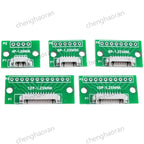 1/2/5/10pcs 1.25MM Pitch 4/6/8/10/12 FPC/FFC Adapter Connector 1.25 to 2.54 Circuit Board Horizontal Terminal Socket Test Board