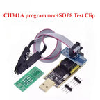 1PCS  CH341A CH341B 24 25 Series EEPROM Flash BIOS USB Programmer Module SOIC8 SOP8 Test Clip For EEPROM 93CXX / 25CXX / 24CXX