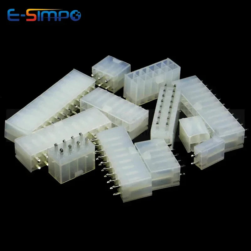 10Pcs MX4.2 5557 4.2mm Dual Row Straight 5569-2x1/2/4/6/8/10/12A 2P-24Pin Automotive ATX Connector DIP Pin Wafer