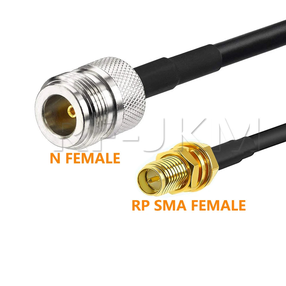 N Type To SMA RPSMA Male Female Connector Crimp for RG58 Coax Extension Jumper Pigtail Cable L16 N To SMA Fast Delivery Brass RF