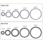 WS2812B DC5V Led Pixel Ring Individul AddressabIe Ring 5050 RGB WS2812 IC BuiIt-in Led ModuIe And 14Keys Lock USB  Controller