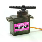 9g MG90D Micro Digital Mini Servo 180/270/360 Degree Power Functions Metal Gear Brush Motor For RC Plane Helicopter Drone Parts