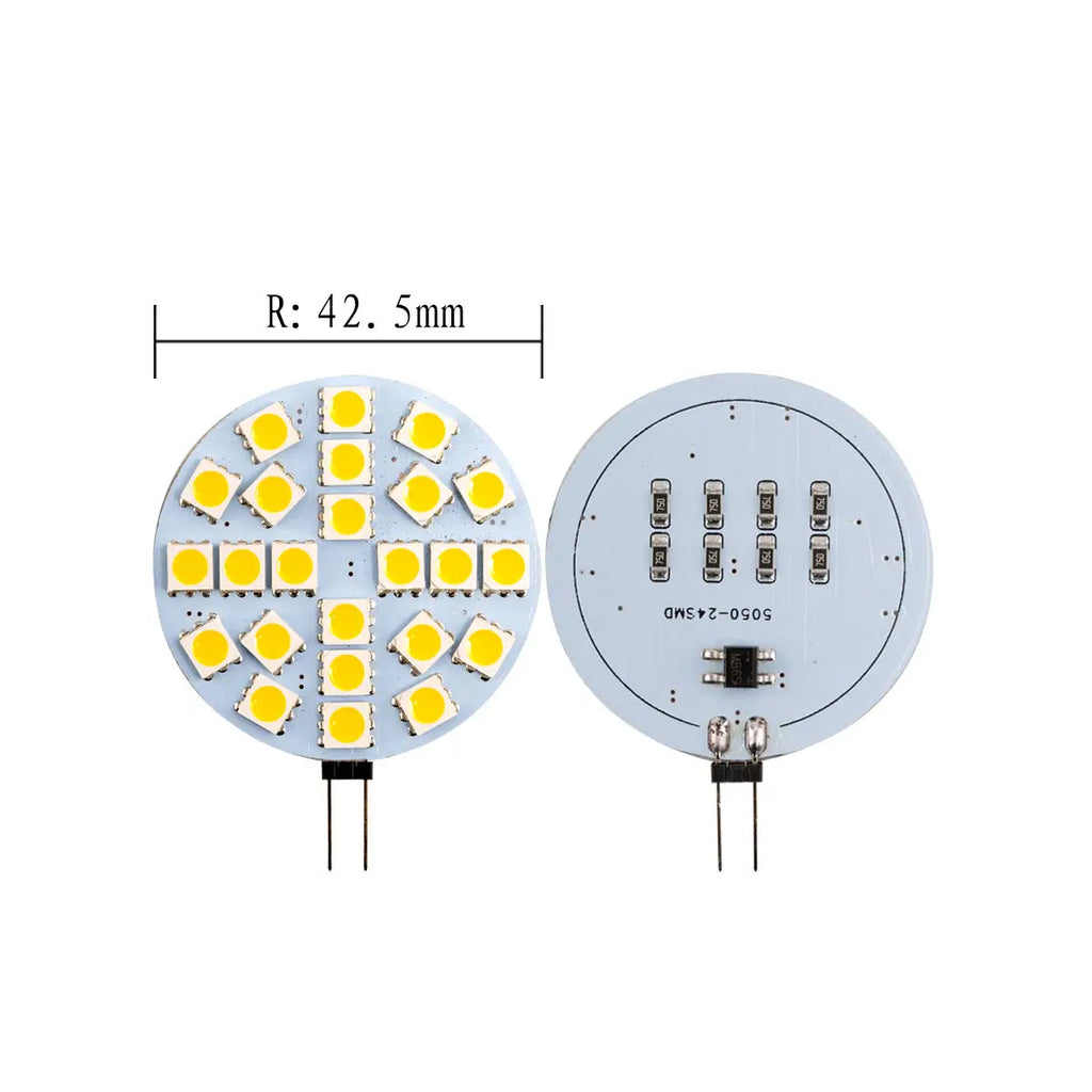 G4 LED Bulbs DC 12V 5050 SMD 1.2W 2.4W 5W 120 Degree Bi-pin Cold Warm White Halogen Replacement Lamp