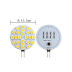 G4 LED Bulbs DC 12V 5050 SMD 1.2W 2.4W 5W 120 Degree Bi-pin Cold Warm White Halogen Replacement Lamp