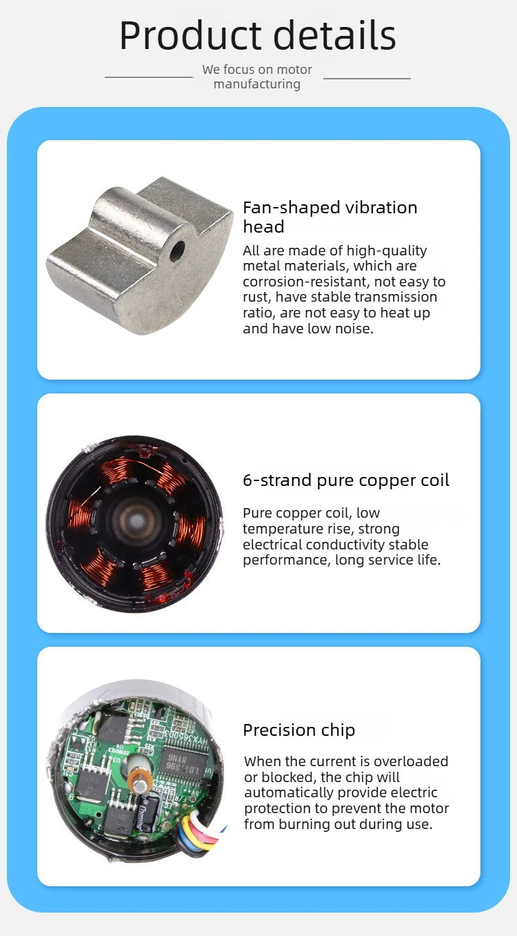 Brushless DC vibration motor, adjustable speed planetary gear, high torque 12v24v micro motor, small motor