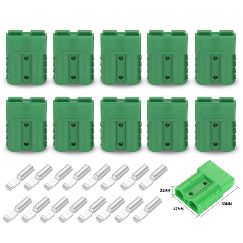 5/10PCS 50A Plug Quick Plug Battery Charging Connector Power Motorcycle Solar Caravan Socket Adapter Accessories