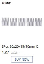 Extruded Aluminum Heatsink For High Power LED IC Chip Cooler Radiator Heat Sink Drop Ship 100*25*10mm