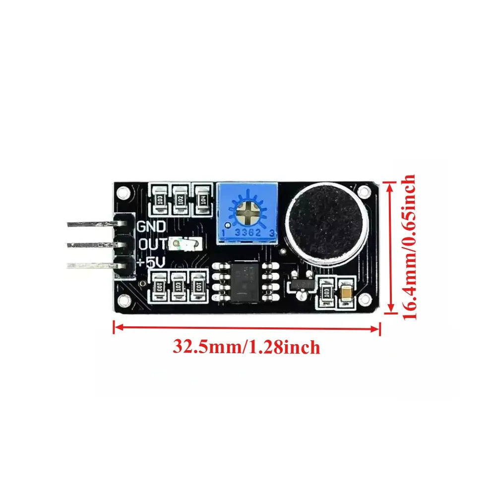 Mic Sound Detection Sensor Module for Smart Car Arduino Raspberry Pi Clap Switch High Sensitivity DIY Home Automation Project