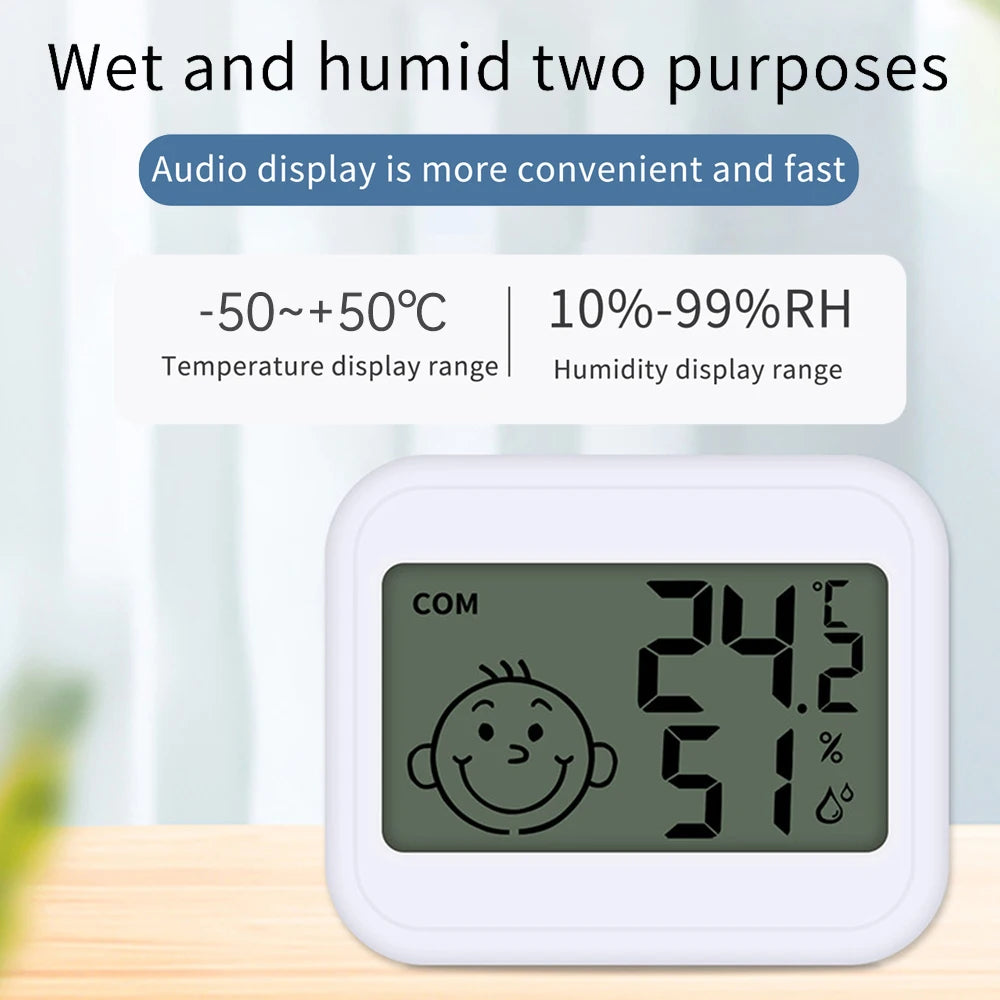Mini LCD Digital Thermometer Hygrometer Electronic Digital Temperature and Humidity Meter Sensor Gauge Weather Station for Home