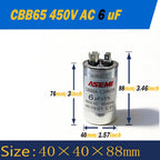 100uF CBB65 450V AC 40uF 45uF 50uF 60uF 65uF 70uF 80uF 90uF Motor Capacitor Air Conditioner Compressor Start Capacitor