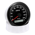 60/120/200KMH 85MM GPS Speedometer Gauge 7 Color Light with GPS Antenna Waterproof Motorcycle Boat Car Truck Speed Gauge Meter