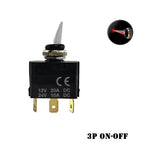 12V 3 Positions Toggle Rocker Switch ON OFF ON 2 Positions ON-ON 250VAC15A 125VAC 20A for Boat Yacht Pilot Automative Instrument