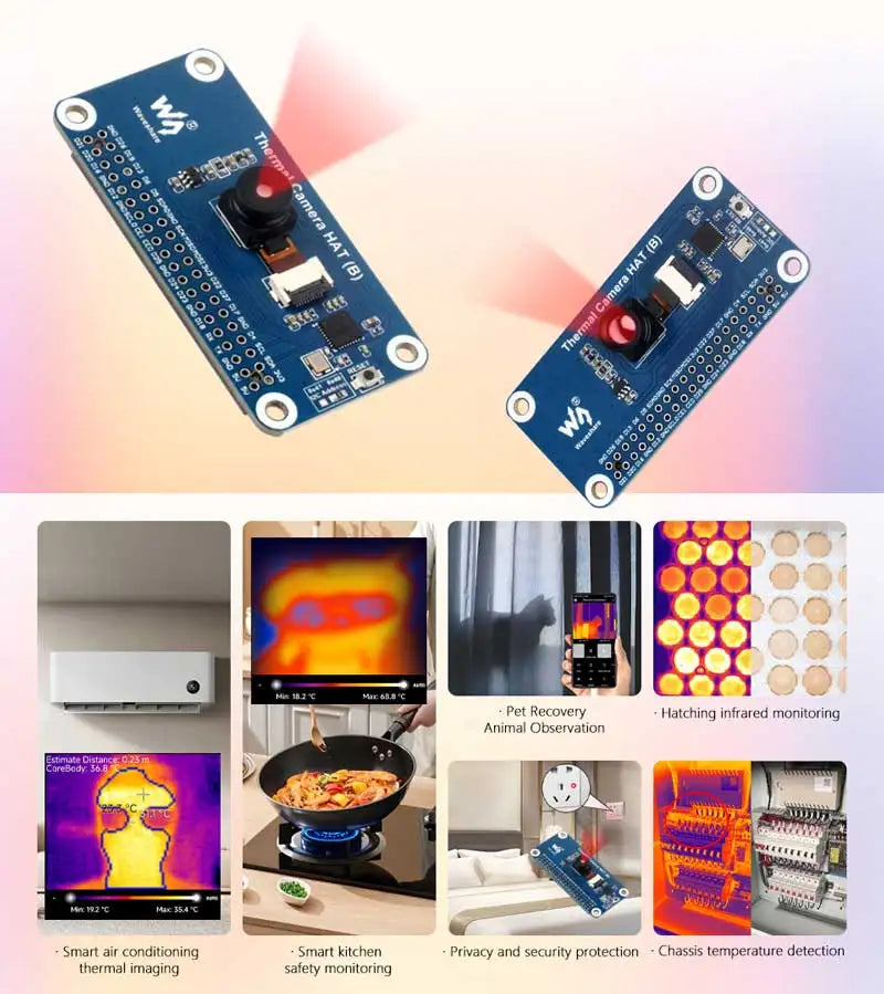 Raspberry Pi IR Array Thermal Imaging Camera Far infrared 80×62 Pixels 45/90 Degree FOV