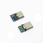 USB 3.1 Type C Male/Female Connectors Jack Tail 24pin USB Male Plug Electric Terminals Welding DIY Data Cable Support PCB Board