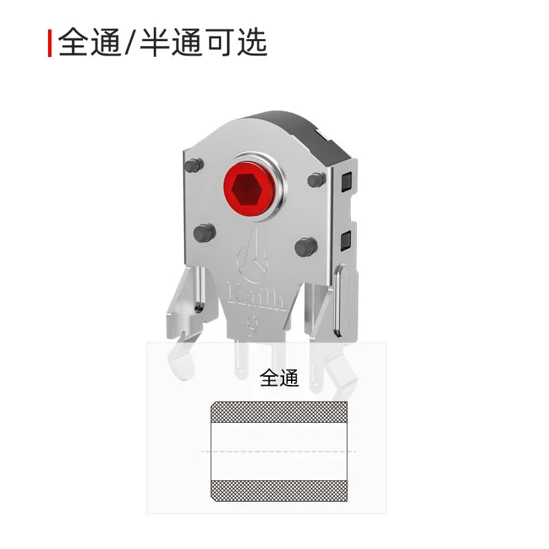 Kailh 5/7/8/9/10/11mm Rotary Mouse Scroll Wheel Encoder 1.74 mm hole 20-40g force for PC Mouse alps encoder