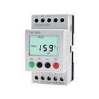 380V With LCD Backlight Display 3 Phase Din Rail Adjustable Under Over Voltage Protector Monitoring Sequence Protection Relay