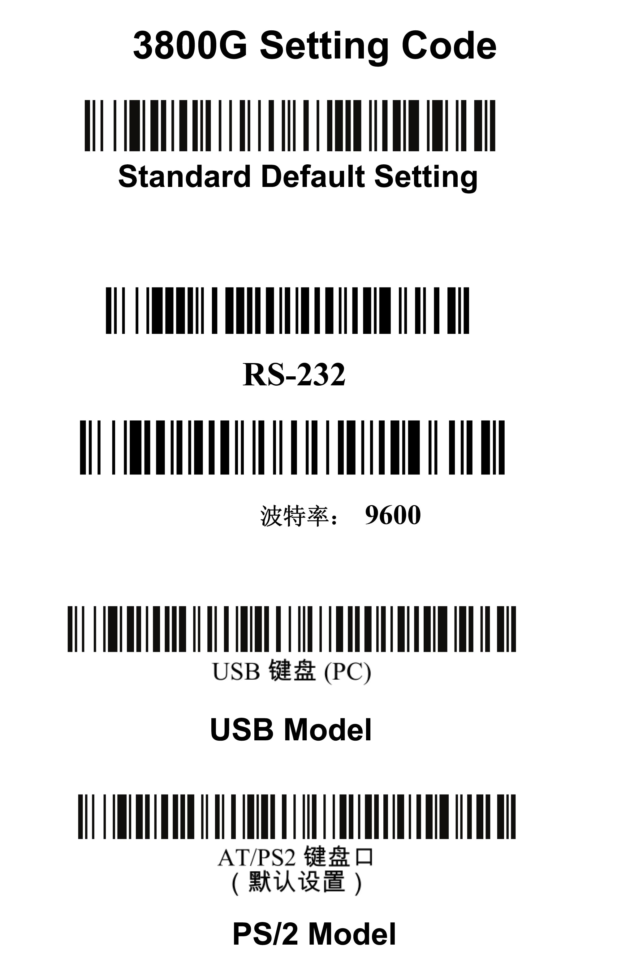 BarCode Scanner USB Cable 2M(7feet) For  HHP 3800g/3800r/3820/3200/4600g/4600r/4820/4600Q NOT for IT3800