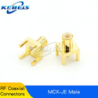 5PCS MCX-KE MCX-JE MCX-KWE MMCX-KE MMCX-JE MMCX-KWE MCX MMCX Male Female Socket PCB Board Socket Right Angle 90 Degree Connector