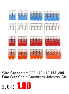 Wire Connector 252 253 254 255 Mini Quick Conectors Universal Compact Wiring Conductor Push-in Terminal Block LED Conector
