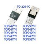 10PCS TOP242YN TOP247YN TOP243YN TOP248YN TOP244YN TOP250YN TOP245YN TOP249YN TOP246YN TOP258YN TOP244 TOP247 IC Chip TO220-7C