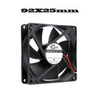 40mm 50mm 60mm 70mm 80mm 92mm 120mm DC 5V 12V 24V Axial Cooling Brushless Motor Case Quiet Fan 2PIN Sleeve Bearing