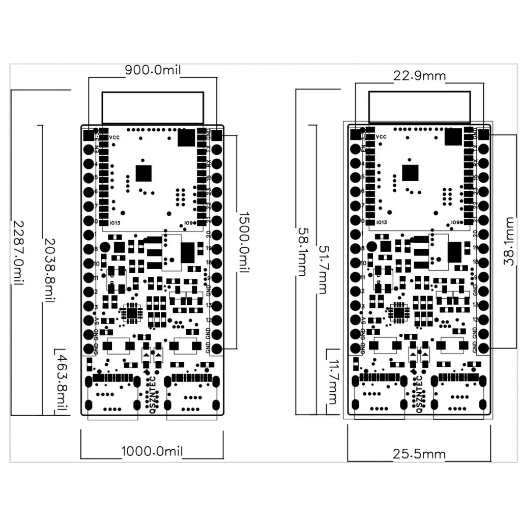 ESP32-C6-DevKitC-1 ESP32-C6 Core Board WIFI6 BLE Zigbee Ultra-low Power Consumption Compatible ESP32 Series Modules