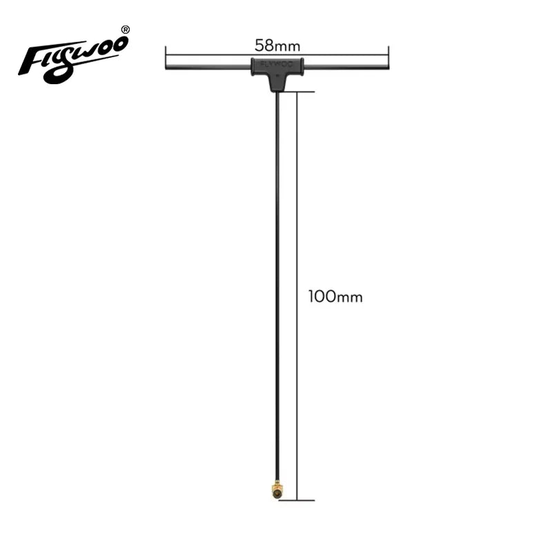 Flywoo ELRS 2.4g Minimortal PCB T Antenna UFL Minimortal T Antenna 40mm/60mm/100mm IPEX/IPX for ExpressLRS RX24T SuperD ELRS