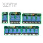 1 2 4 8 Channel Relay Module 30A With Optocoupler Isolation 5V 12V 24V Supports High And Low Triger Trigger