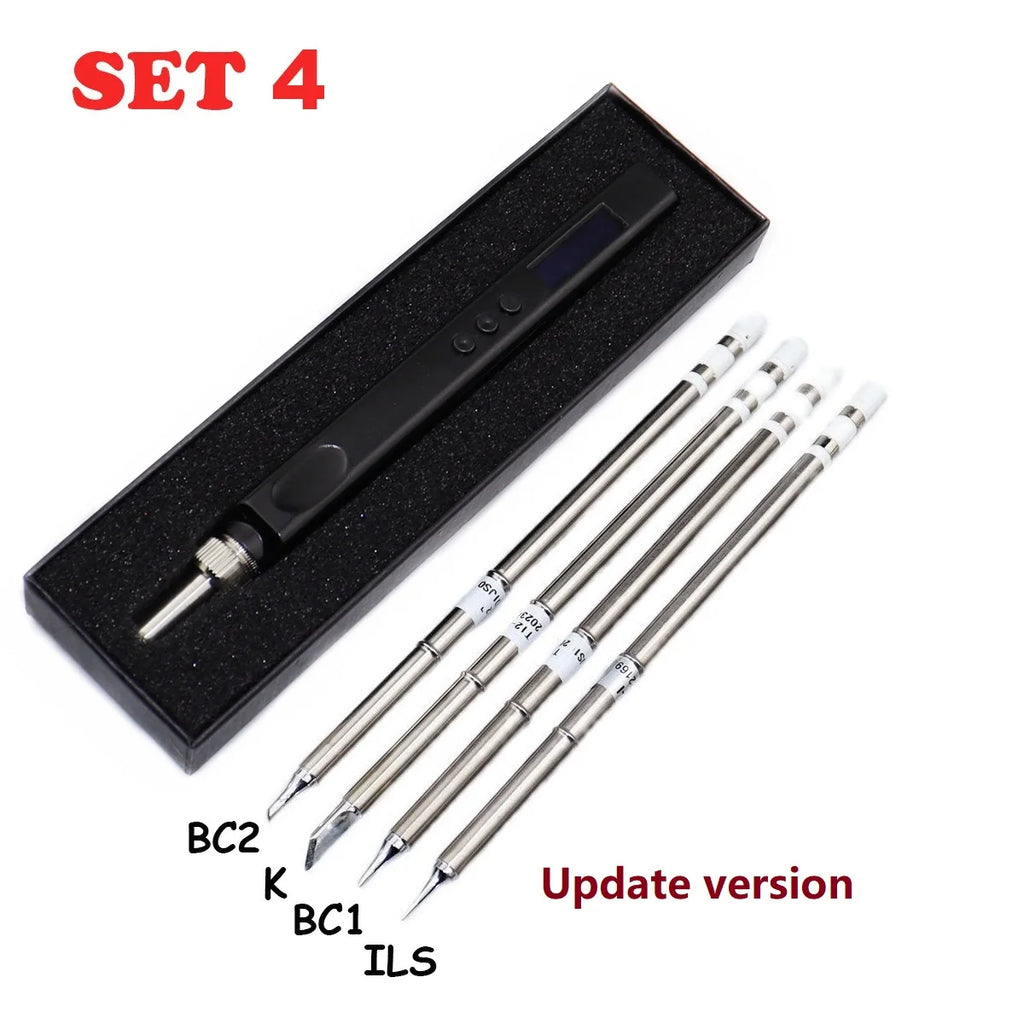 DC12~24V T12 OLED 72W Mini Electric Soldering Iron Adjustable Temperature Portable Solder Welding Station BC2 Tip Tool Not SH72