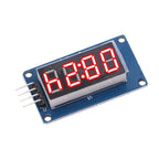 1pcs TM1637 4 Bits Digital LED Display Module For Arduino 7 Segment 0.36Inch Clock RED Anode Tube Four Serial Driver Board Pack