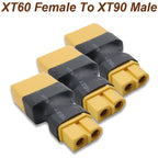 Dapter XT60 Male / Female To XT90 Male / Female Connector Conversion Adapter for Drone RC Lipo Battery Control Parts DIY Expand