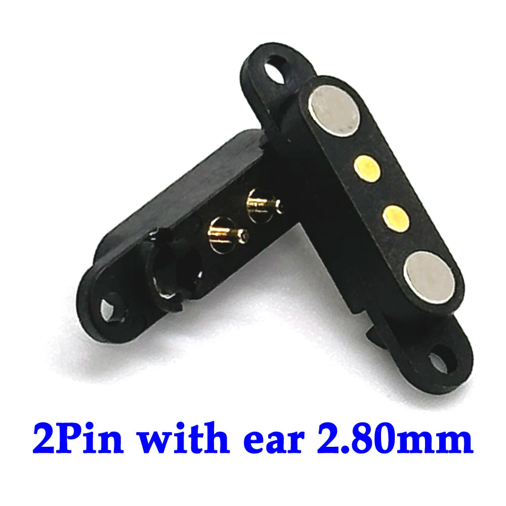 2P 3P 4P 5P 7P 8Pin DC Magnetic Pogo Pin Connector Pogopin Male Female 2A Waterproof High Current Spring Loaded Power Socket