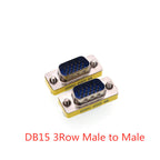 1PCS Mini Gender Changer Adapter DB9/DB15 VGA Male to Female/Male to Male/Female to Female RS232 Serial Plug Com Connector