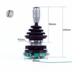 30mm Joystick Switch with Push Button Switch Momentary 4 Position Latching Rocker Switch Monolever Cross Switch HKF4-11A-4