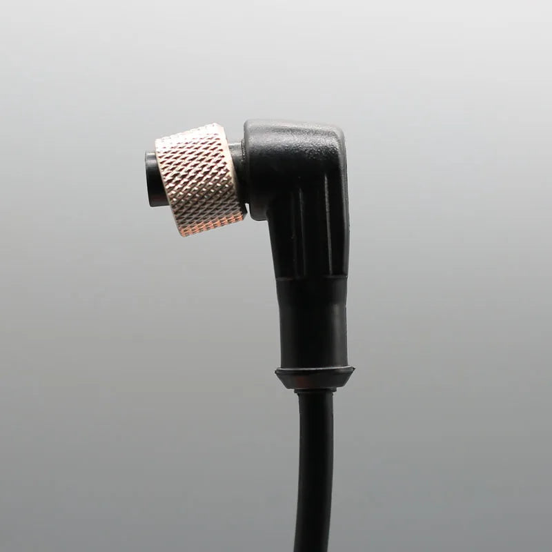 2m Line M12 4 5 Pins PVC LED IP67 Sensor Cable Connector Type A Socket Plug  Waterproof Male&Female Straight Angle Flange