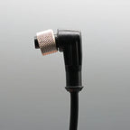 2m Line M12 4 5 Pins PVC LED IP67 Sensor Cable Connector Type A Socket Plug  Waterproof Male&Female Straight Angle Flange